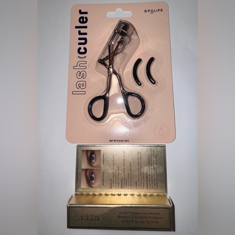 Stila Intense Black Mascara & Spa Life Lash Curler